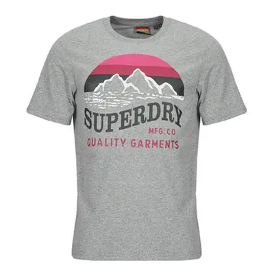 Superdry GREAT OUTDOORS RELAXED men's T shirt in Grey