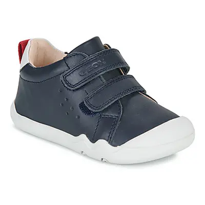 Geox B STEPPIEUP BOY girls's Children's Shoes (Trainers) in Blue