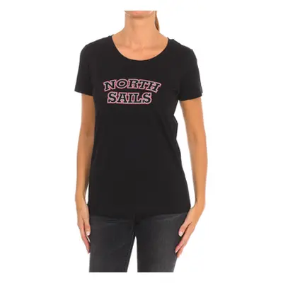 North Sails 9024320-999 women's T shirt in Black