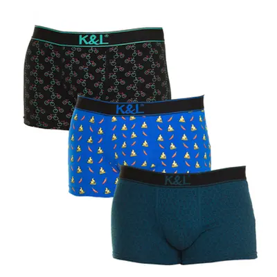 Kisses&Love KLB4-3010-BIKESPIZZACLOCKS men's Boxers in Multicolour