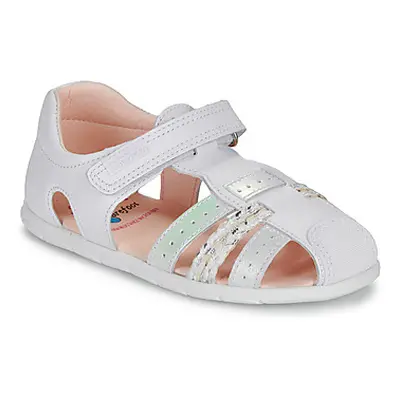 Pablosky ZIG girls's Children's Sandals in White