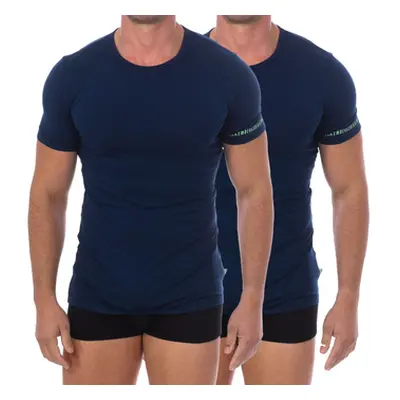 Bikkembergs BKK1UTS05BI-NAVY men's T shirt in Marine