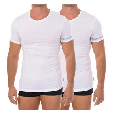 Bikkembergs BKK1UTS05BI-WHITE men's T shirt in White