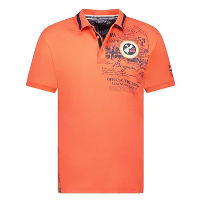 Geo Norway SY1357HGN-Coral men's Polo shirt in Red