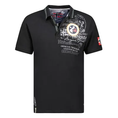 Geo Norway SY1357HGN-Black men's Polo shirt in Black