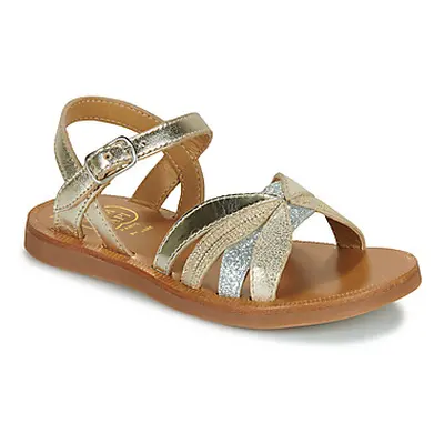 Pom d'Api PLAGETTE OTO girls's Children's Sandals in Gold