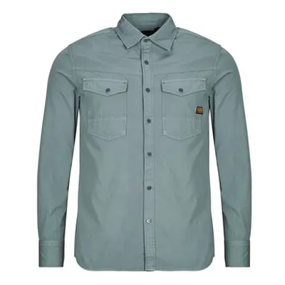 G-Star Raw DAKOTA men's Long sleeved Shirt in Blue