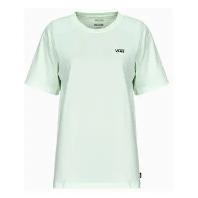 Vans LEFT CHEST LOGO TEE EM women's T shirt in Green