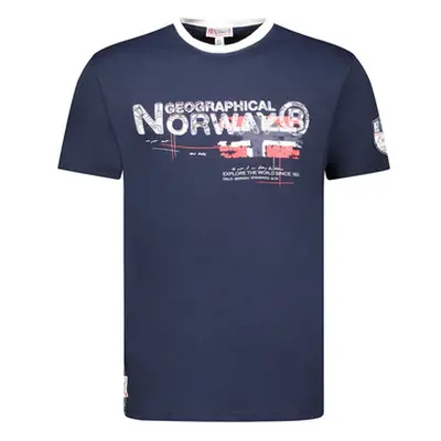 Geographical Norway SY1450HGN-Navy men's T shirt in Marine