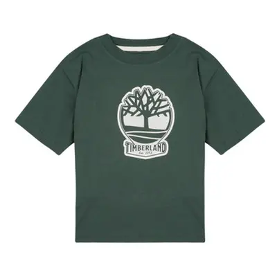 Timberland T60422 boys's Children's T shirt in Kaki