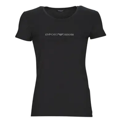 Emporio Armani T-SHIRT CREW NECK women's T shirt in Black