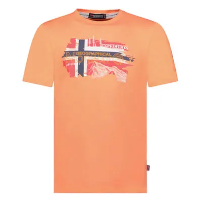 Geographical Norway SY1366HGN-Coral men's T shirt in Red