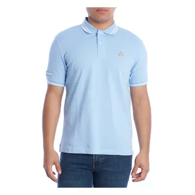 La Martina YMP014-PK031-07003 men's Polo shirt in Blue