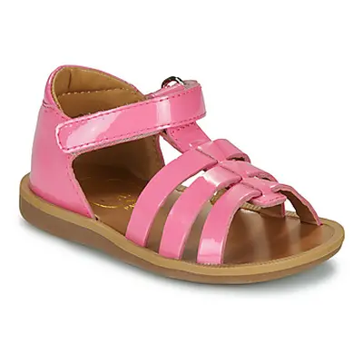 Pom d'Api POPPY STRAP girls's Children's Sandals in Pink