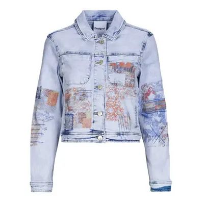 Desigual LOS ANGELES women's Denim jacket in Blue