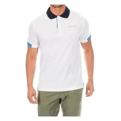 Hackett HMX1006F-WHITE men's Polo shirt in White