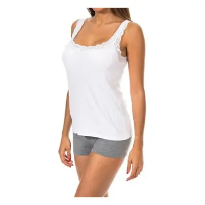 Janira 1072675-BLANCO women's Vest top in White