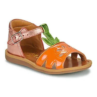 Pom d'Api POPPY AGRUME girls's Children's Sandals in Multicolour