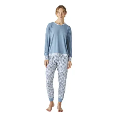 J&j Brothers JJB1-EP0601 women's Sleepsuits in Blue