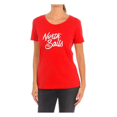 North Sails 9024300-230 women's T shirt in Red