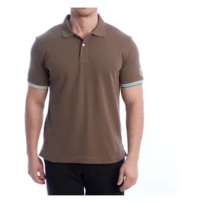 La Martina YMP011-PK001-04037 men's Polo shirt in Brown