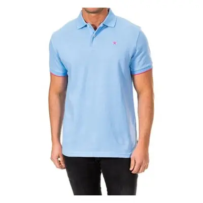 Hackett HM561231-502 men's Polo shirt in Blue