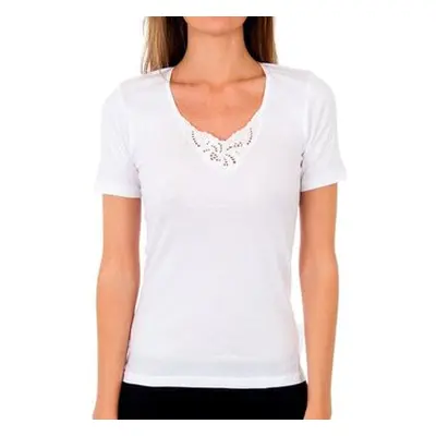 Abanderado 4756-BLANCO women's T shirt in White