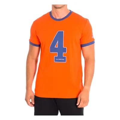 La Martina TMR312-JS206-06097 men's T shirt in Orange