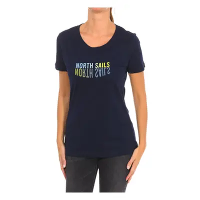 North Sails 9024290-800 women's T shirt in Marine