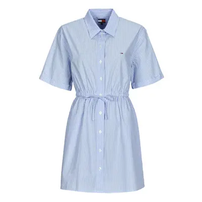 Tommy Jeans TJW MINI STRIPE SHIRT DRESS women's Dress in Blue