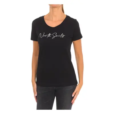 North Sails 9024330-999 women's T shirt in Black