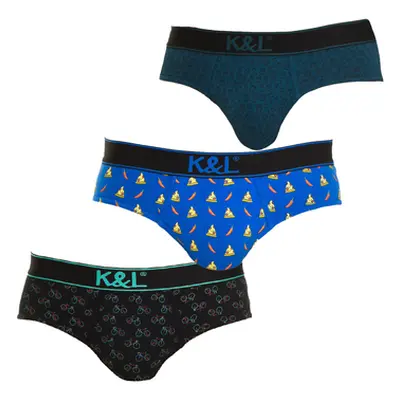 Kisses&Love KLS5-3012-BIKESPIZZACLOCKS men's Underpants / Brief in Multicolour