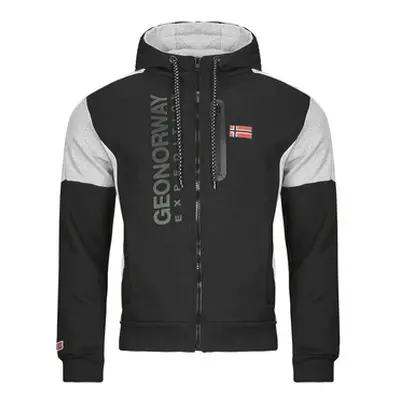 Geographical Norway FAGOZIP men's Sweatshirt in Black