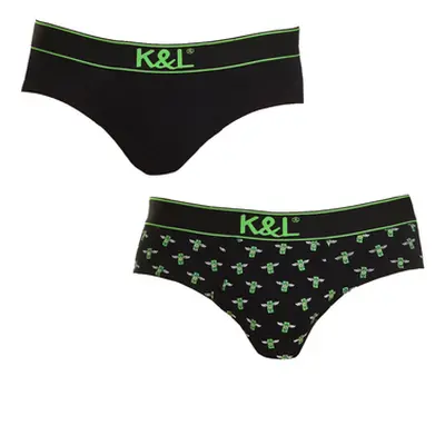 Kisses&Love KLS1-2007-DOLLARS men's Underpants / Brief in Black