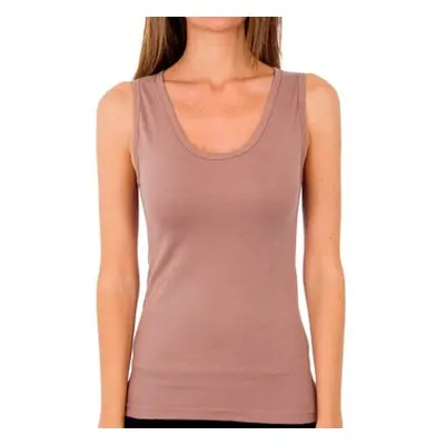 Abanderado 4588-VISON women's Vest top in Beige