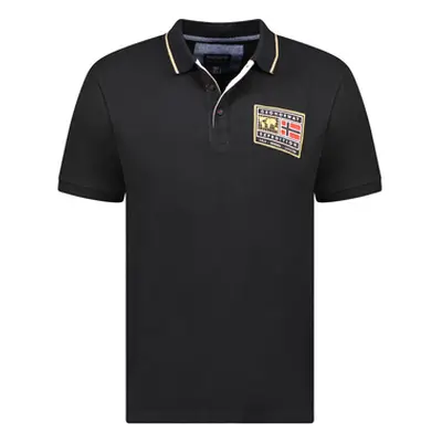 Geographical Norway SY1308HGN-Black men's Polo shirt in Black