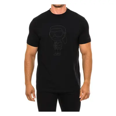 Karl Lagerfeld 755402533221-990 men's T shirt in Black