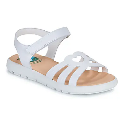 Pablosky PANDA girls's Children's Sandals in White