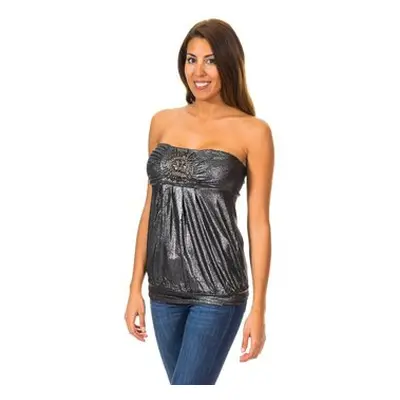 Met 10DMT0084-0999-J1149 women's Vest top in Black