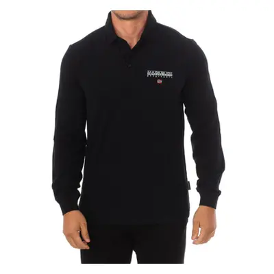 Napapijri NP0A4GJX-041 men's Polo shirt in Black