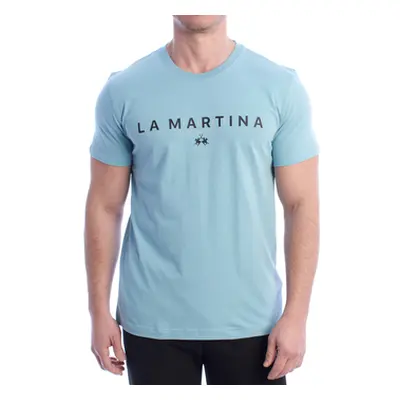 La Martina YMR005-JS206-03227 men's T shirt in Blue