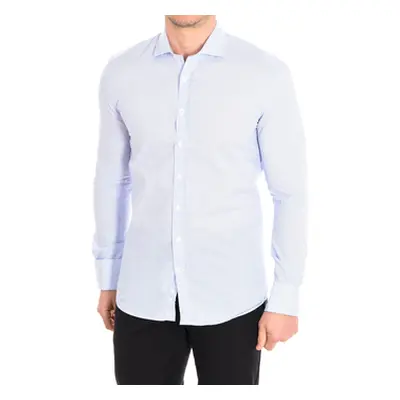 CafÃ© Coton BRUCE4-55DCSLIM men's Long sleeved Shirt in Multicolour