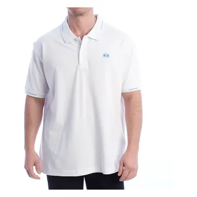 La Martina YMP007-PK001-00001 men's Polo shirt in White