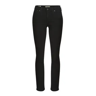 Levis 712 SLIM WELT POCKET women's Skinny Jeans in Black