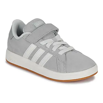 Adidas GRAND COURT 00s EL C girls's Children's Shoes (Trainers) in Grey