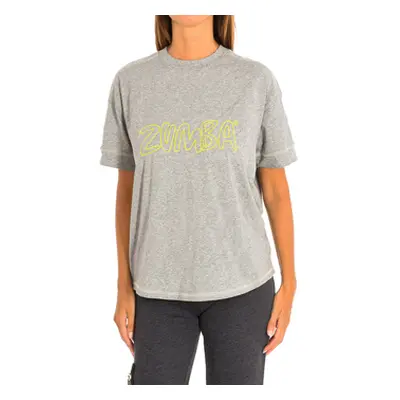 Zumba Z2T00106-GRIS women's T shirt in Grey