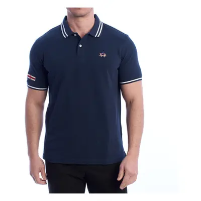 La Martina YMP014-PK031-07017 men's Polo shirt in Marine