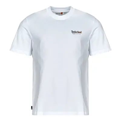 Timberland RUGGED ACTIVE GEAR BACK GRAPHIC TEE men's T shirt in White