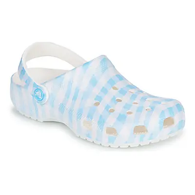 Crocs Classic Gingham Clog women's Clogs (Shoes) in White