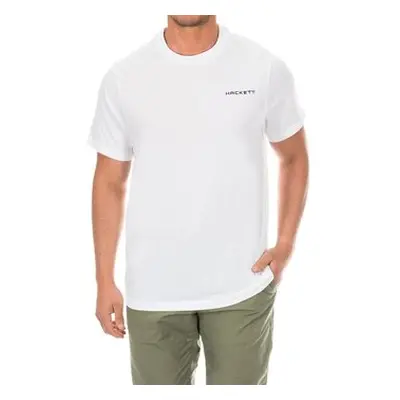 Hackett HMX2000D-WHITE men's T shirt in White